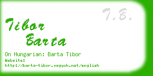 tibor barta business card